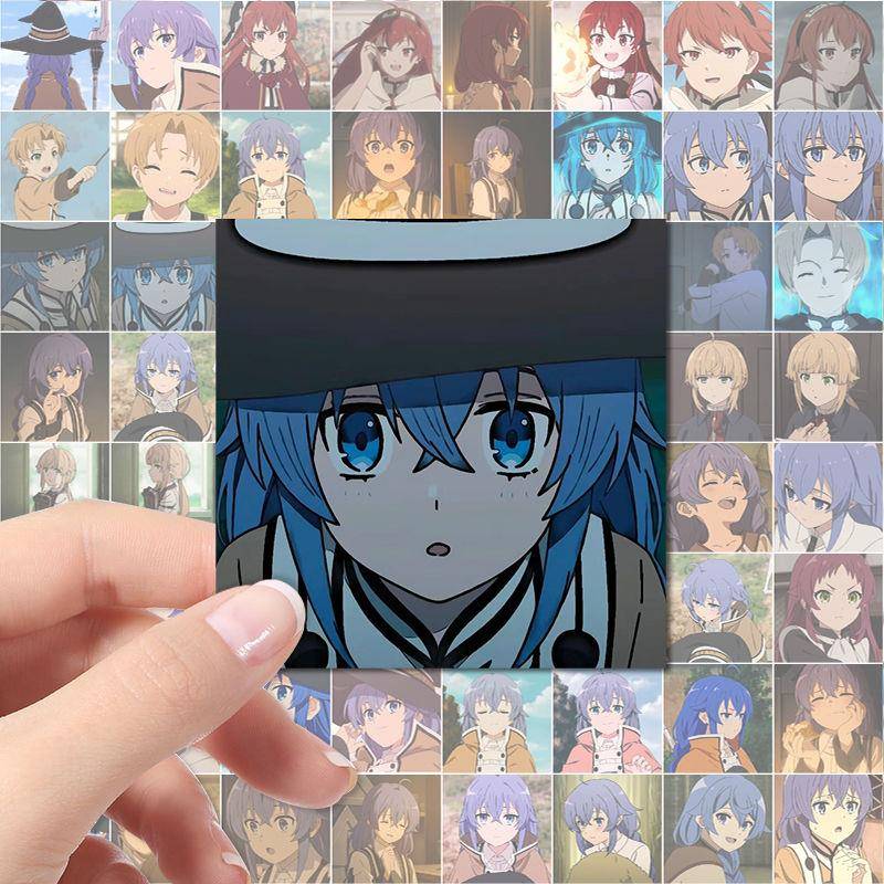 160张免裁剪洛琪希无职转生贴纸ins二次元鲁迪艾莉丝希露菲贴画