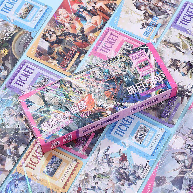 明日方舟长卡镭射票书签明信片小卡周边二次元盒装自印卡LOMO卡