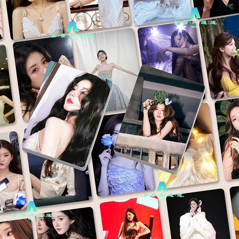 赵露思自印小卡55张生日会rosy周边小卡圆角双面LOMO卡原创小卡