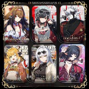 叶瞬光杜若吧唧双闪方形艾莲莱卡恩联动周边同人谷子徽章挂饰送人