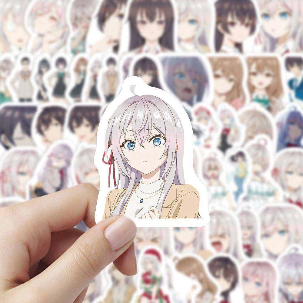 240张不时轻声地以俄语遮羞的邻座艾莉同学贴纸热门动漫手账贴画