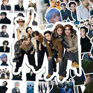 100张男团GOT7贴纸王嘉尔林在范朴珍荣高颜值周边装饰diy防水贴纸