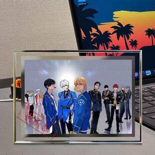 头条都是他FLY男团周边制品摆件水晶玻璃相框桌面摆台房间装饰品