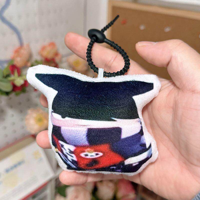 新款荒野乱斗艾德加抽象语音挂件来图定制毛绒钥匙扣录音娃娃手腕