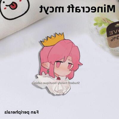 我的世界胸针technoblade徽章mcyt礼物Alex卡通创意饰品学生收藏