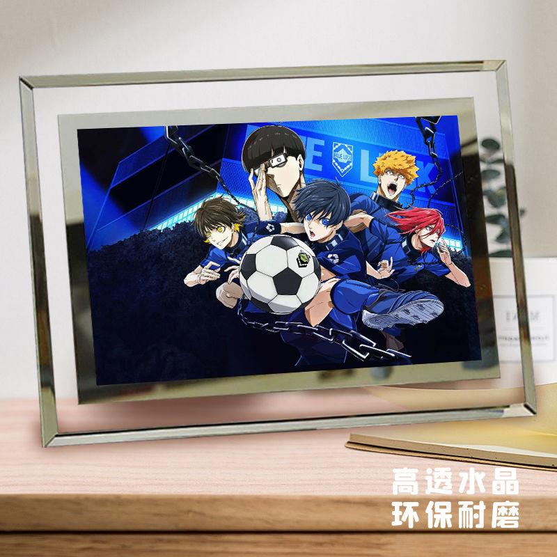 蓝色监狱水晶相框bluelock师凛蜂乐回洁世一动漫周边定制照片摆台