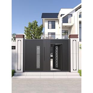 铝合金庭院大门农村自建房院子大门户外别墅大门户外铝艺双开大门