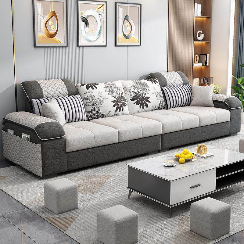 布艺沙发客厅2025新款现代简约直排小户型科技布棉麻三四人位家俱,住宅家具,布艺沙发,淘宝优惠券,粉丝福利购,淘宝优惠卷