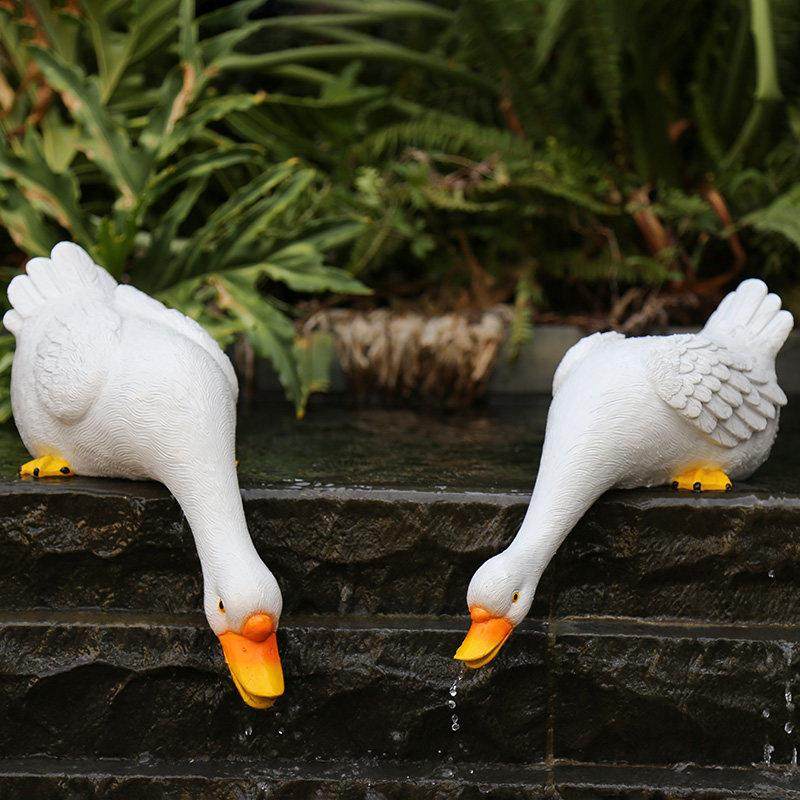 户外庭院花园仿真动物可爱喝水鸭子摆件水池鱼池水景装饰布置,家居饰品,户外/庭院摆件,淘宝优惠券,粉丝福利购,淘宝优惠卷