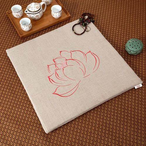 天然椰丝亚麻布禅修垫静坐垫坐垫拜垫瑜伽打坐垫榻榻米坐垫飘窗垫