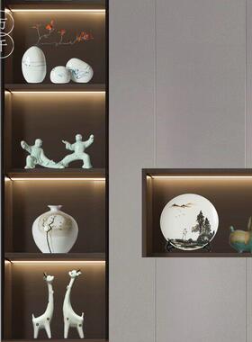 新中式电视柜轻奢高档客厅酒柜装饰品陶瓷摆件书柜玄关家居乔迁