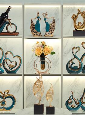 创饰纪客厅摆件轻奢家居电视柜酒柜装饰品现代简约软装工艺品陶瓷