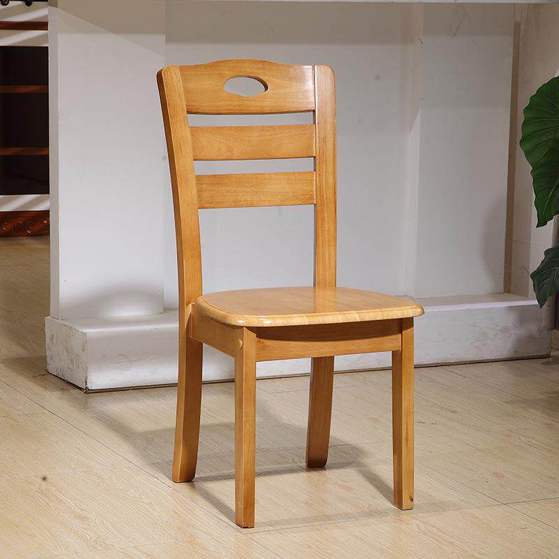 全实木椅子靠背椅白色餐椅家用餐桌椅饭桌餐椅现代简约餐厅用椅