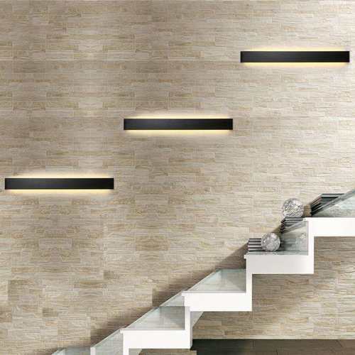 现代简约卧室床头长条墙壁灯 客厅简欧阳台创意楼梯超薄LED门口灯