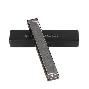 SWAN天鹅复音口琴24孔复音口琴c调 SW24初学演奏口琴 塑料盒