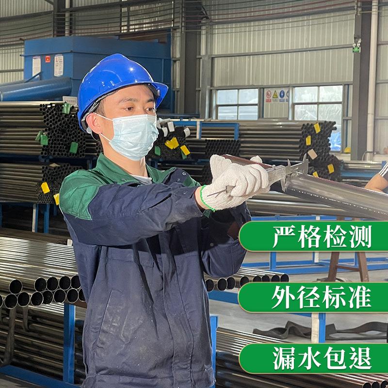 316 不锈钢水管覆塑 壁30给4不锈钢水管市政工程DN60镜面薄不锈钢