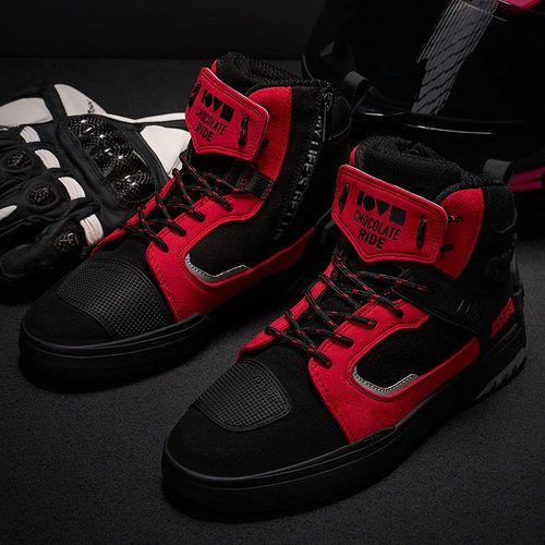 机车靴复古保暖越野男女骑行鞋