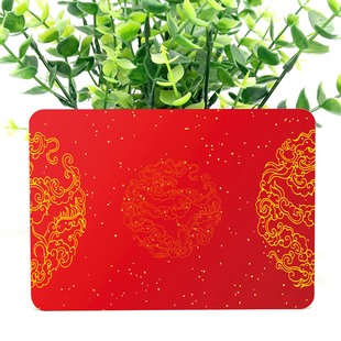 新年司仪主持人手卡红色台词卡企业演讲提词卡夹定制手稿题词卡片结婚订婚发言提示手牌演出活动卡台词备用卡