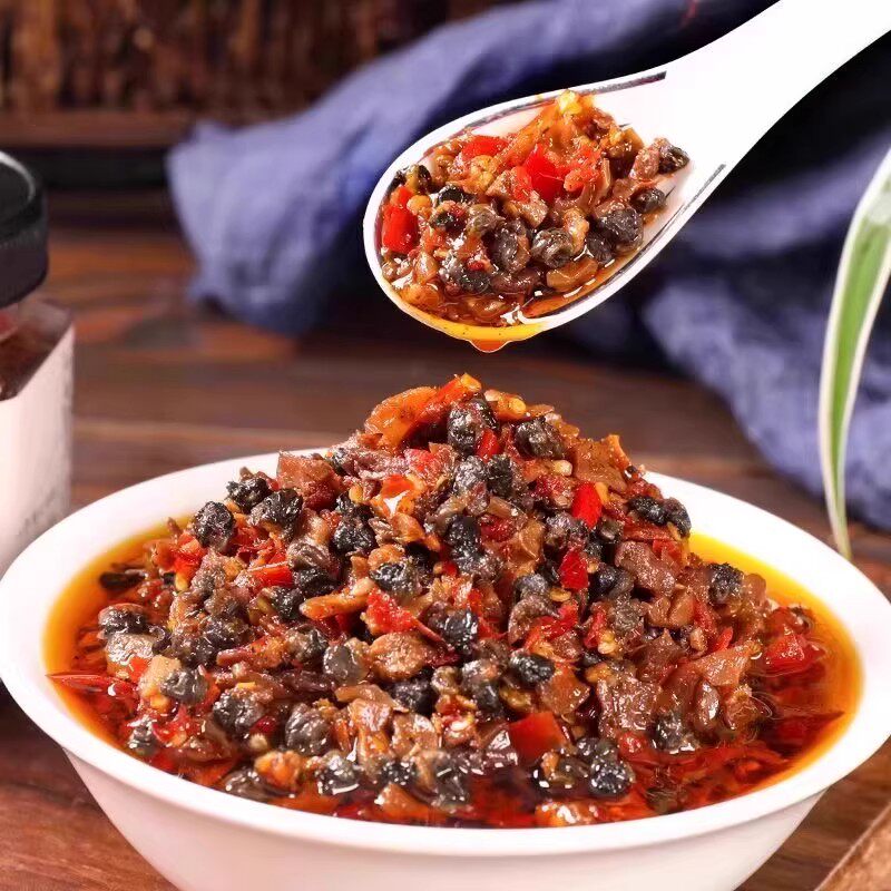 彩椒螺蛳肉咸菜下饭菜辣椒酱拌饭酱香辣好吃湖南特C