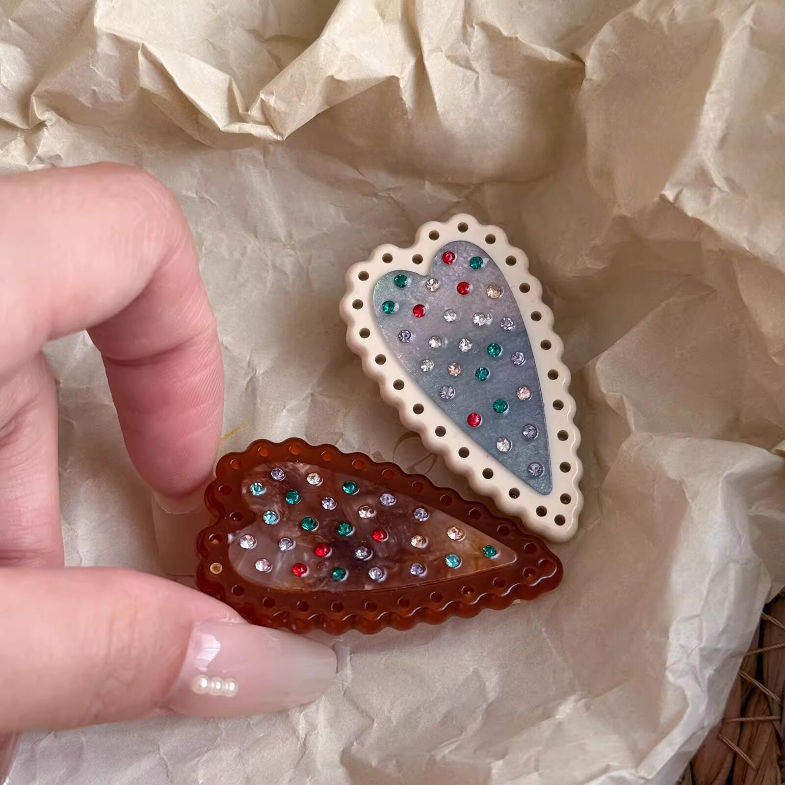 饼干发夹边夹侧边刘海夹水滴bb夹子发饰鸭嘴夹一字夹发卡头饰