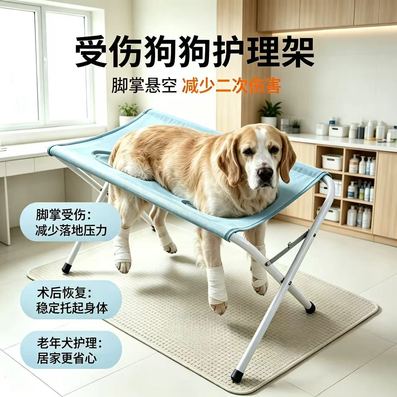 狗狗老年洗澡固定术后站立护理架