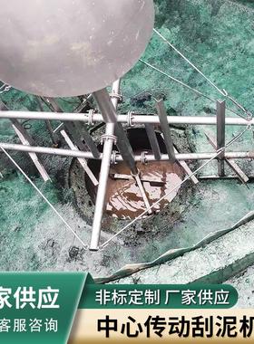 中心传动刮泥机大型一体化污水处理设备不锈钢中心传动刮吸泥设备