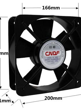 TA20060HBL-2交流轴流散热滚珠风机220V/380V配电箱工业机柜风扇