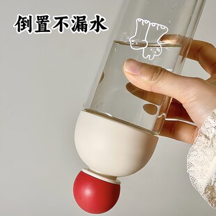 女生高颜值可爱耐高温双层高硼硅玻璃水杯透明便携小杯子迷你 夏季