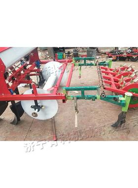 施农用蔬菜种UEM植机四行平土打孔播种一体挂机三点肥悬式农田机