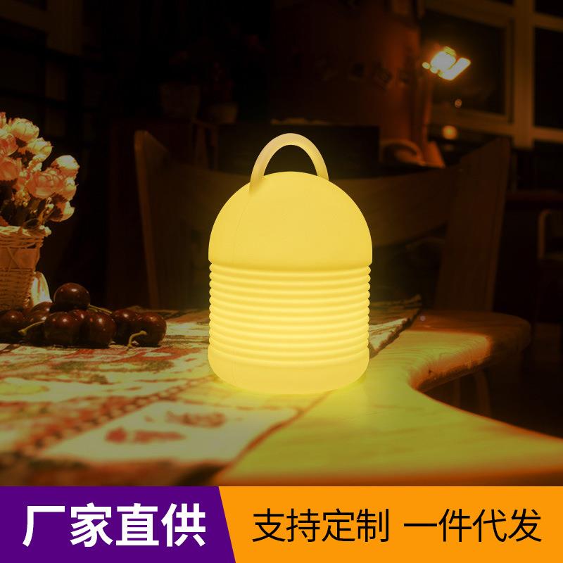 宿舍床上灯悬挂手247充提遥小夜灯可电移床头不插电可动护控眼台