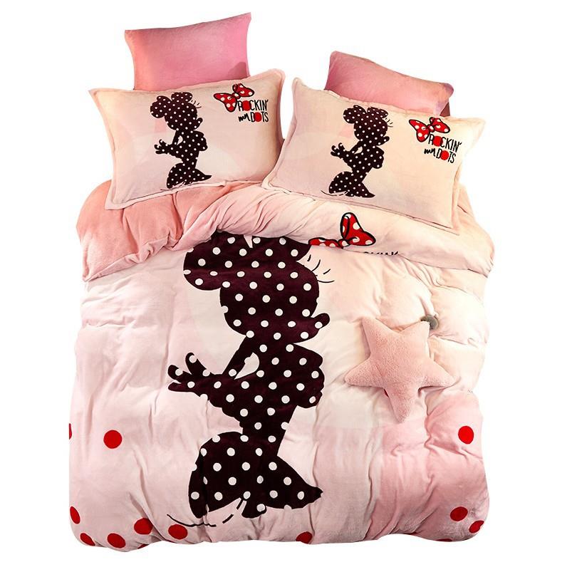 儿童床品加法莱绒三四件套厚被卡通法AY10008兰绒珊绒床单瑚套