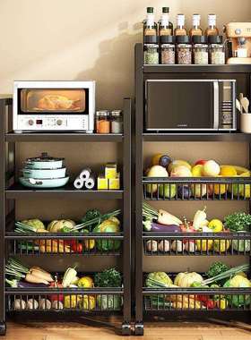 层厨房置架落地tb-76576多蔬菜收纳架能家用物多功杂物架靠墙储物