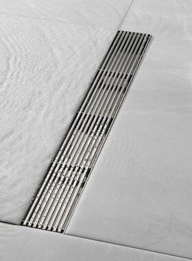 30不锈钢简约卫生间淋浴房4L排水道长条形臭DL2233防堵隐藏地漏D