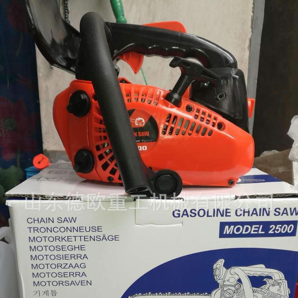 树小功率园机林小油用锯农便携式木树木砍--伐链条式树林伐木机