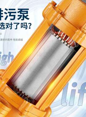 WX10-24-1kANY.无5w高扬Q程污水泵三相工程排污潜水泵堵塞2寸污水
