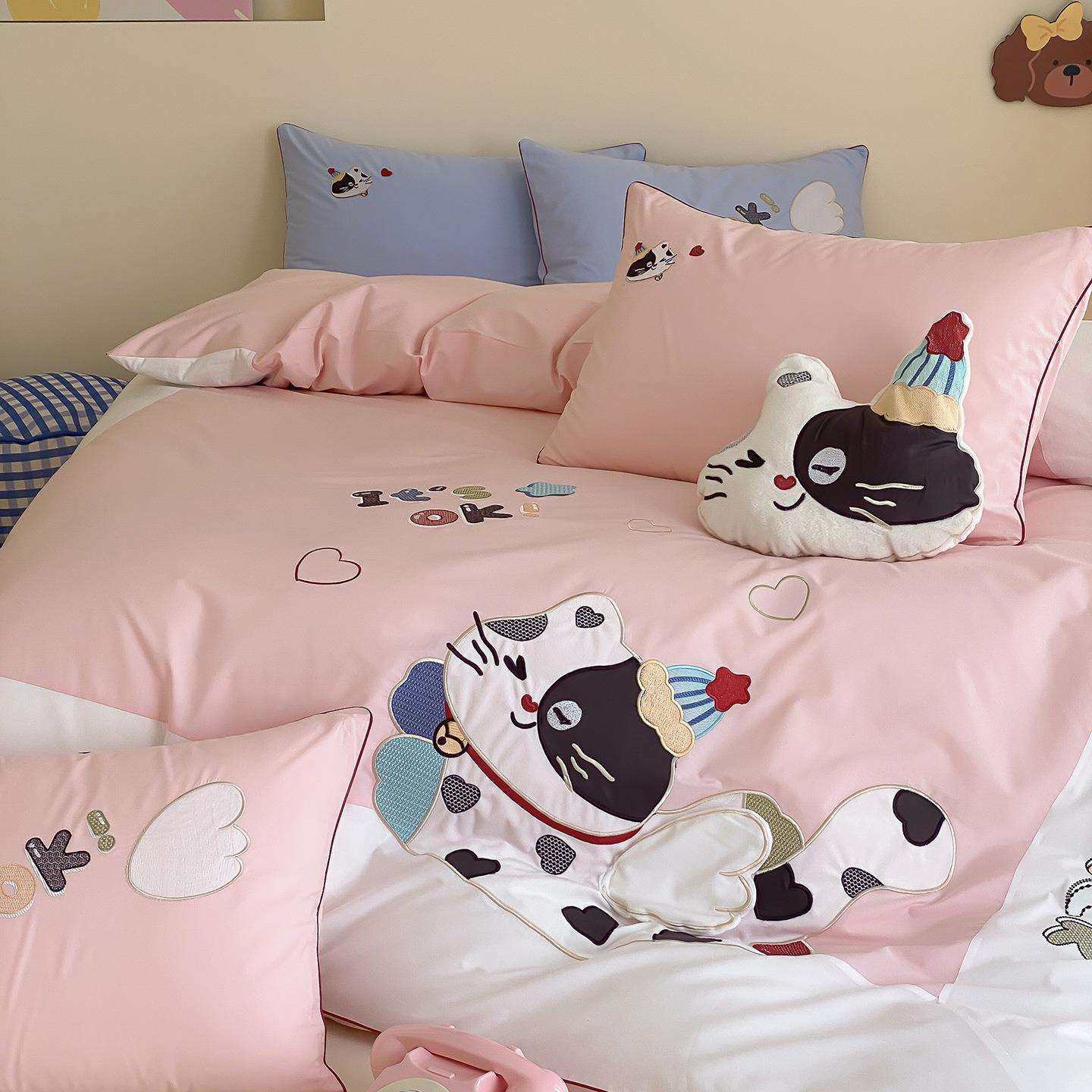 卡164可绣爱风毛巾床绣水洗通棉四件套纯棉被套刺少女心上用品三,电子/电工,接线端子,淘宝优惠券,粉丝福利购,淘宝优惠卷