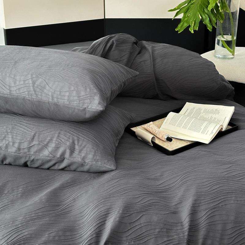 款轻奢件全棉套纯棉20四25新简约提花床ydyjf15单被套床笠宿舍床