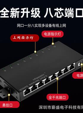85口千兆网络交换机能智自HXN协商R45口自动路由器翻转深圳J厂
