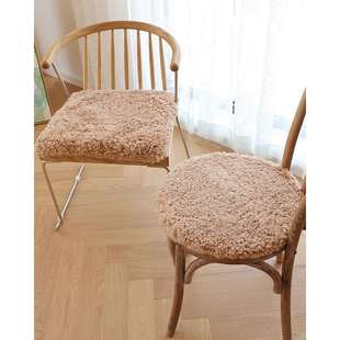 6凳B76卷椅毛坐垫圆形垫F768TM66方垫沙发餐垫纯羊毛椅垫椅垫子化