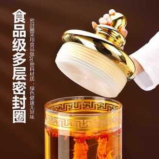 ?泡酒玻璃瓶 30斤50斤100斤酒坛子酒罐酒缸人参泡酒带龙头