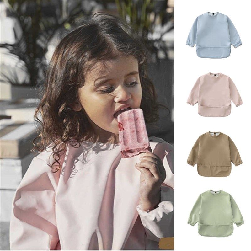 丹麦婴儿辅食洋气饭兜纯色儿童防水防G污围兜罩衣吃饭饭兜反穿上,童装/婴儿装/亲子装,反穿衣/罩衣,淘宝优惠券,粉丝福利购,淘宝优惠卷