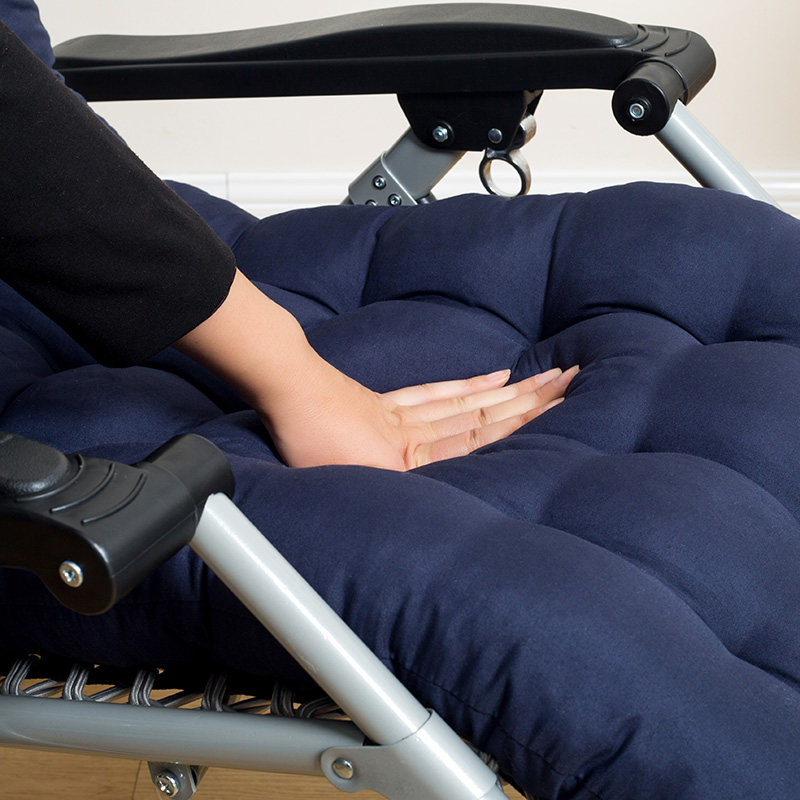 秋冬季加厚躺椅座垫摇p椅坐垫椅子沙发垫子靠垫藤椅垫四季通用棉