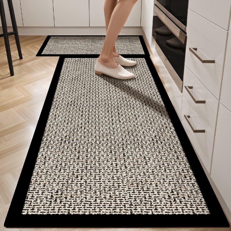 X厨房地垫防滑防油可擦免洗地毯防水垫子吸水家用脚U垫2024新款