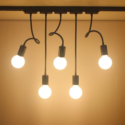 LED软管射灯长杆长臂导轨灯服装店铺I橱窗背景墙明装轨道软杆射灯