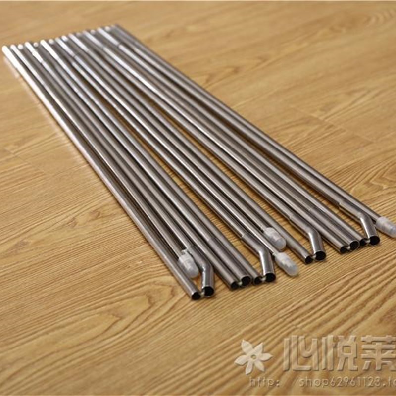 帐篷不锈钢e撑杆配件圆顶蒙古包蚊帐支架通用加粗加厚穿杆管子