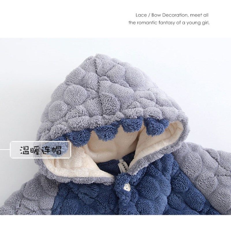 男童冬季b儿童睡衣加绒加厚保暖中大童小男孩宝宝恐龙连帽家居服,童装/婴儿装/亲子装,家居服套装,淘宝优惠券,粉丝福利购,淘宝优惠卷