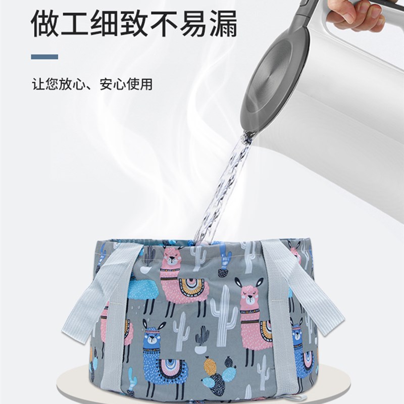 旅行折叠水d盆户外便携式宿舍洗衣桶泡脚袋洗脚水桶旅游神器洗脸