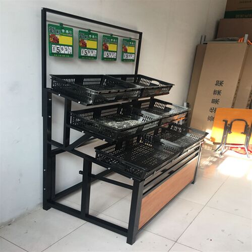 果蔬货架蔬菜架水果架精品蔬菜店水果店货架N展示菜架超市水果货