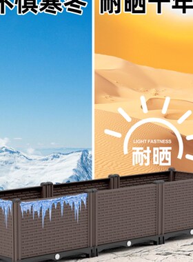 楼顶种菜专用箱泡沫种植箱户z外花箱组合阳台种菜盆庭院花盆家用