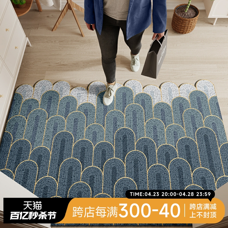 入户门丝圈地垫i家用大门口脚垫门垫进门玄关防滑地毯可裁剪定制